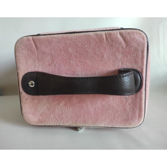 Vintag Juicy Couture Velour cosmetic train casemakeup bag Pink - Picture 6 of 13